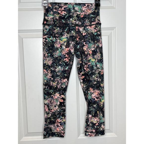 Lululemon Size 4 Wunder Under High Rise Crop 21" Dappled Daze Leggings - Picture 2 of 8